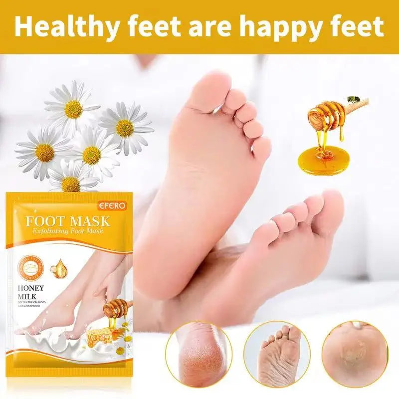 1 Pag=1 Pair Honey Foot Mask For Remove Dead Skin Calluses Exfoliating Foot Mask Feet Cream Whitening Foot Spa Skin Care Tool