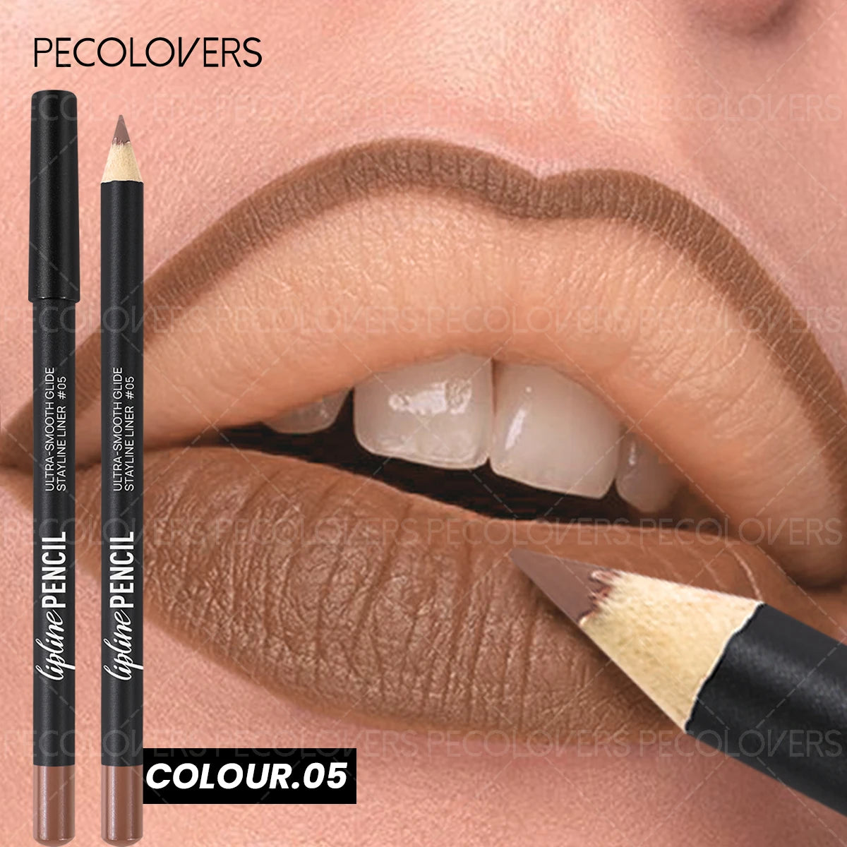 Long-Lasting Matte Lip Liner,Sweat-Resistant Smudge-Free,  Durable & , Smooth Lipliner,For Makeup Newbies & Enthusiasts