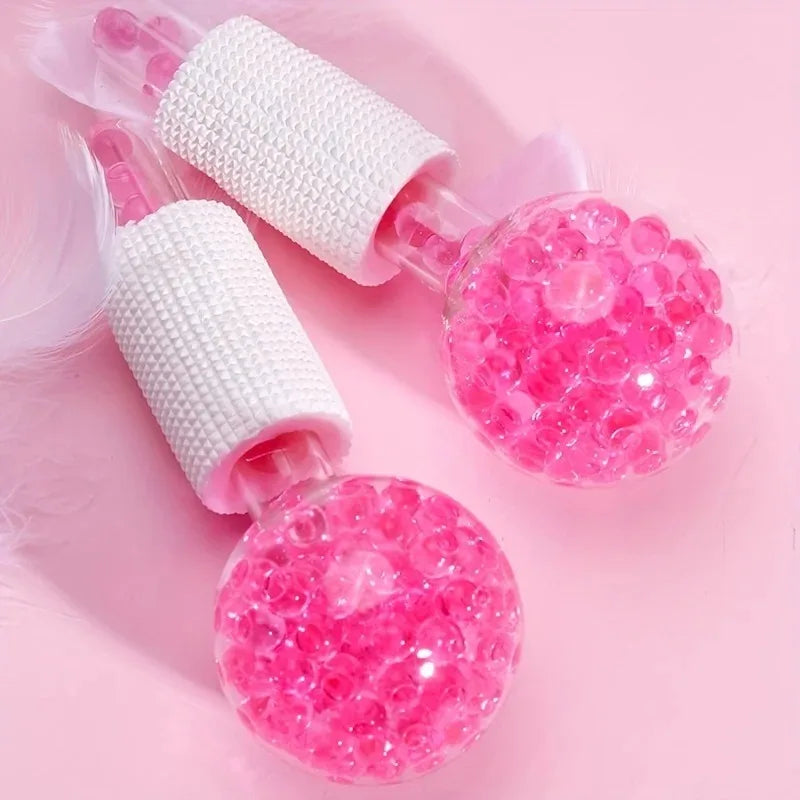 2Pcs Box LCE Globes For Facials Cooling LCE Balls For Face LCE RollerFacial Massager Freezer LCE Globes Tool For Face And Eyes