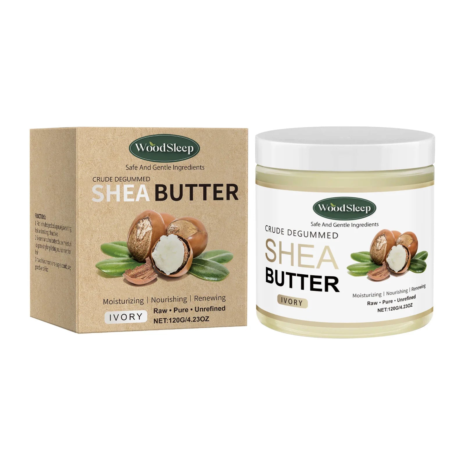 Pure Shea Butter Cream Relieve Redness Face Body Lotion Deep Moisturizing Soften Smoothing Balm Natural Nourishing Dry Skin Care