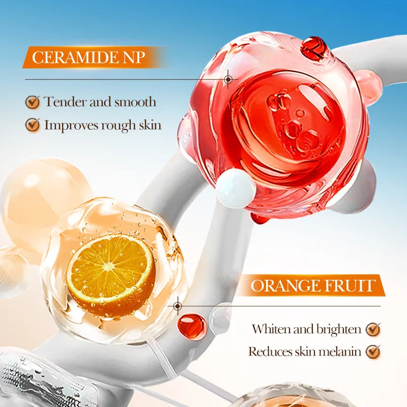 Orange Exfoliating Peeling Gel Facial Scrub Moisturizing Nourish Repair Scrubs Blackhead Removal Face Cleanser Korean Cosmetics