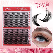 Fadvan DIY 280 Cluster Lashes Natural C/D Curl Individual Mink Eyelashes Makeup Supplies at home