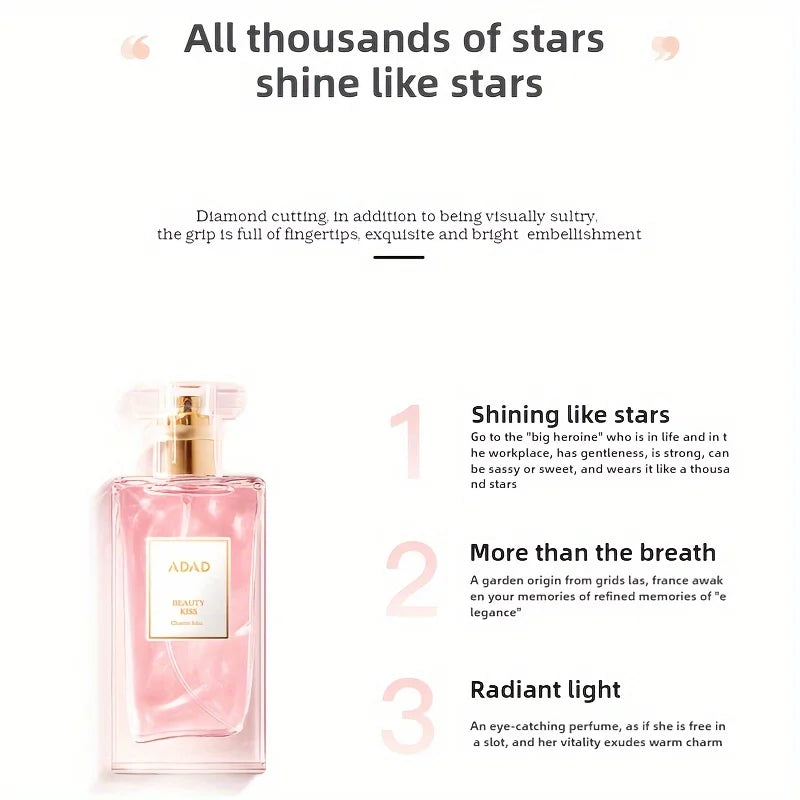 50ml Adad Charming Kiss Women's Perfume, Fresh and Natural, Long-Lasting, a Spray Perfume That Combines Floral and Fruity Scents for Young Women