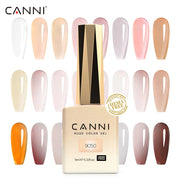 Canni TPO FREE Nail Gel Polish 9ml Jelly Color Transparent Semi Permanent Natural Nude Collection French Nail Gel Lacquer