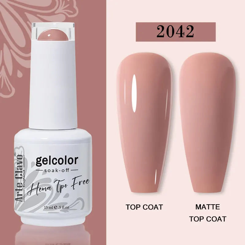 Arte Clavo 116Colors Gel Nail Polish 15ml Colorful Gel Semi Permanent Soak Off UV Gel Nail Art DIY Design Varnishe Nail Supplies