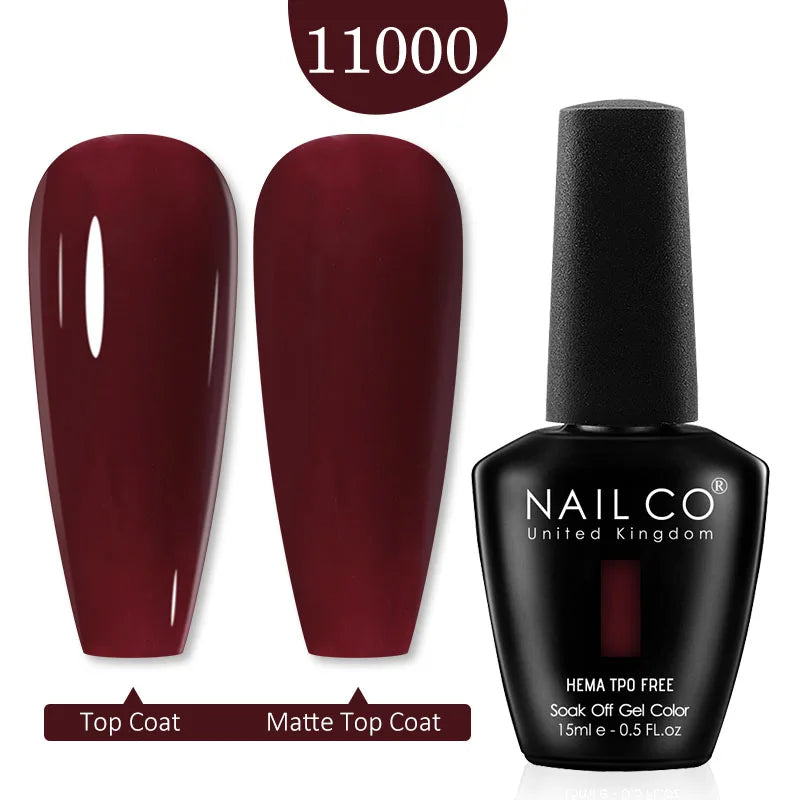 NailCO Pink Colors HEMA FREE Gel Nail Polish Nail Art Vernis Semi Permanent UV Lamp Gel Manicure for Nails Supplies Gel Polish
