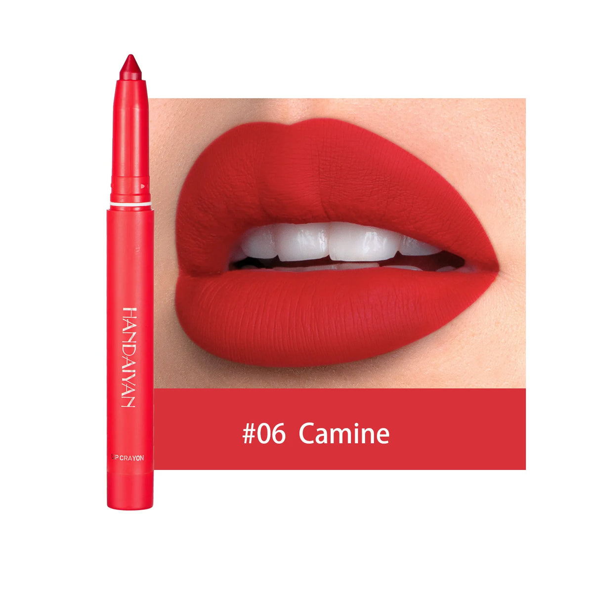 Handaiyan 12 Colors Lip Liner Matte Waterproof Velvet Nude Lipstick Pencil Sexy Red Brown Pigments Makeup Long Lasting