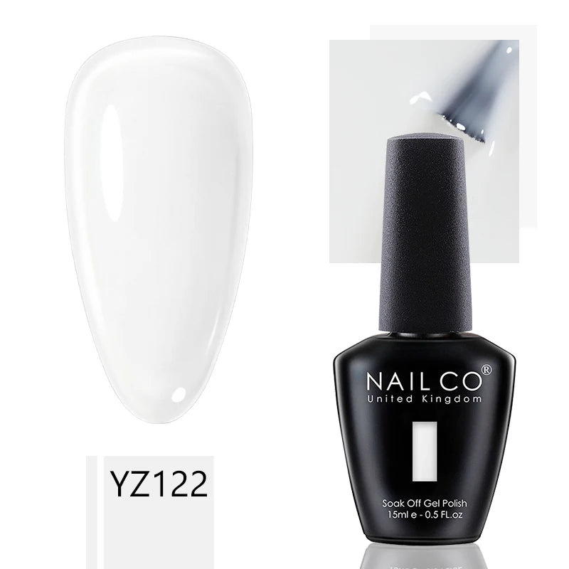 NAILCO 15ml Dark Gel Nail Polish Semi-permanent Varnish Hybrid UV Nails Art Glitter Colors Gel Polish Manicure Enamels For Nails
