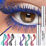 Colorful Curling Mascara Fine Brush Lengthens Eyelashes Thick Waterproof Blue Mascara Natural Eyelash Green Halloween Eye Makeup
