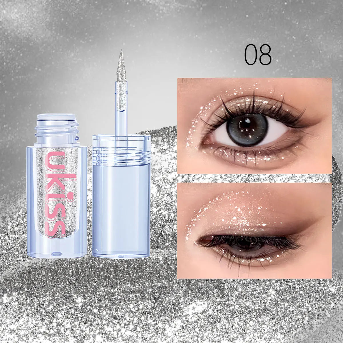 [ClearanceSale] UKISS  Emotion Dreamer Liquid Eyeshadow-6 Series,Shimmer Eyeshadow,Liquid Shimmer Texture,Luxury Makeup