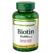 Biotin Vitamins for Hair Skin Nails Supports Beauty Daily Formula 10,000 Mcg 120 Softgels Pack of 1 Adult Supplement