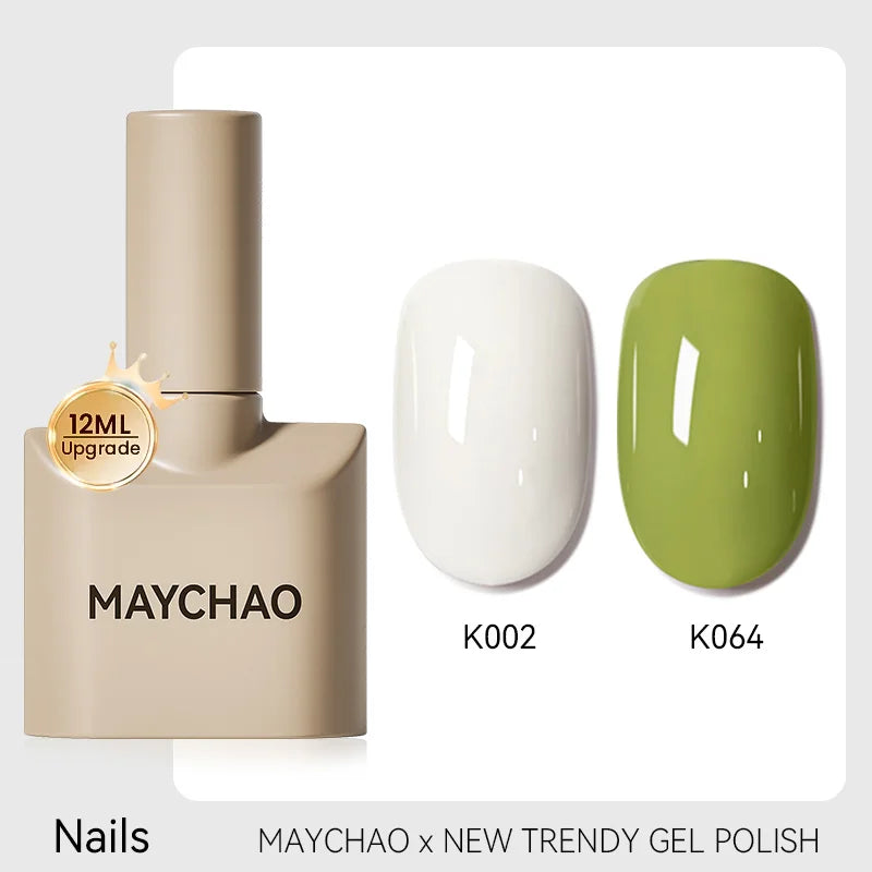 MAYCHAO 12ml Gel Nail Polish Set Professional Salon Nail Art Gels Varnish UV LED Semi Permanent Nail Lacquer Nail Supplies