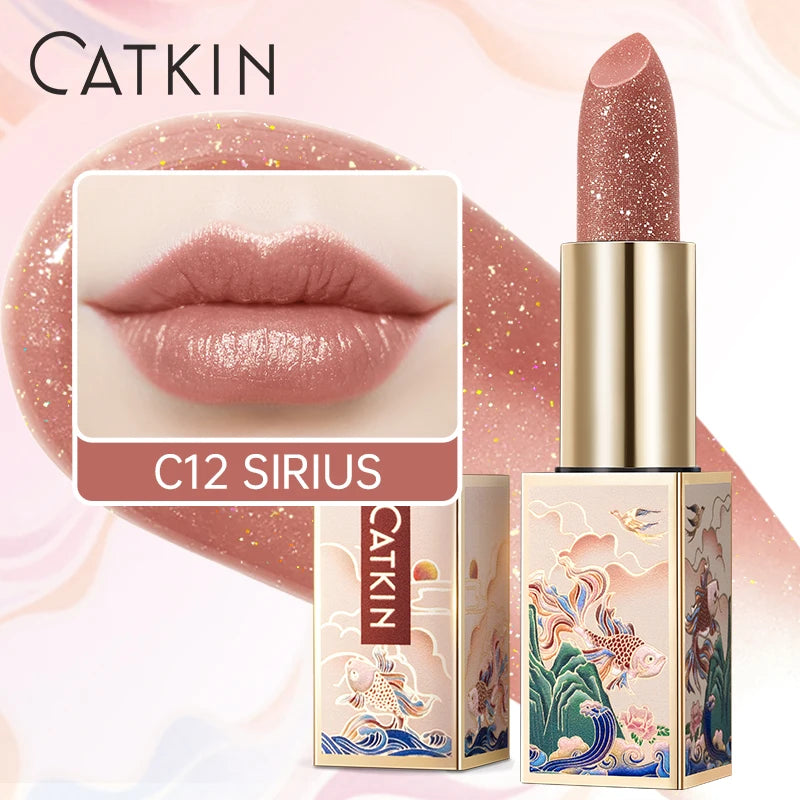 CATKIN Lipstick Colored Lip Balm Moisturizing Long Lasting Anti-Cracking  Repair Nourishing Hydrating  Lips Skin Care