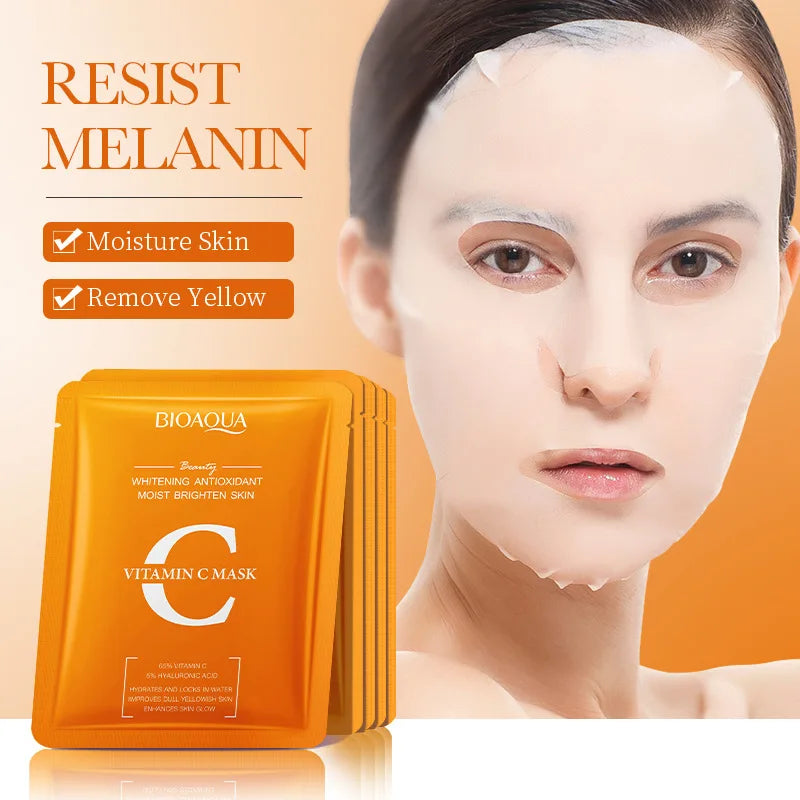 5/10pcs BIOAQUA Snail Hyaluronic Acid Retinol Face Mask skincare Moisturizing Hydrating Firming Facial Masks for Face Skin Care