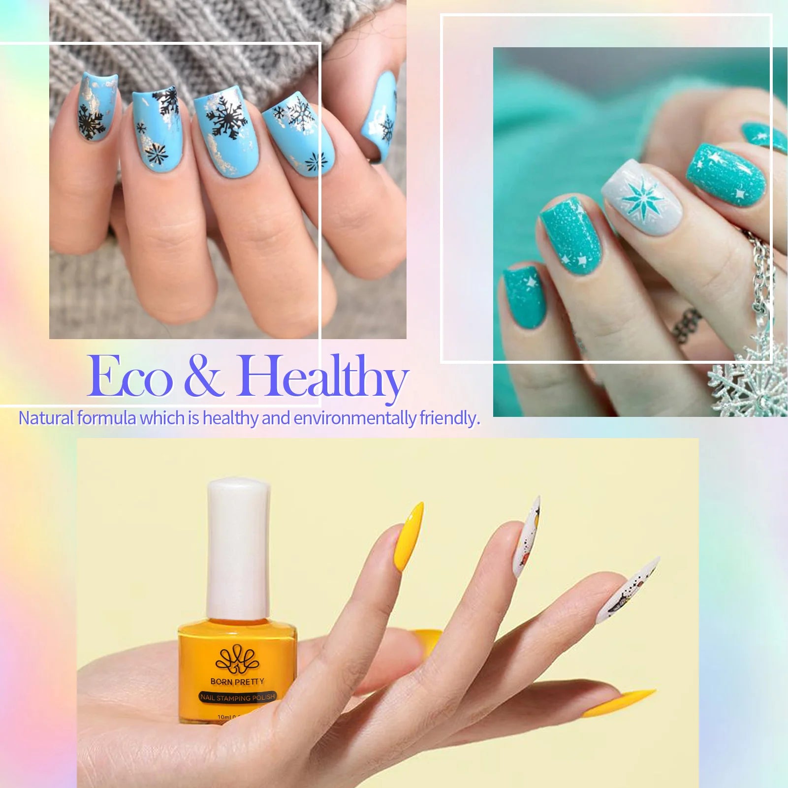 BORN PRETTY Nail Stamping Polish 12 Colors 10ML Air Dry Special Polish Manicure Print Nail Polish For Stamping Plates Nail Set