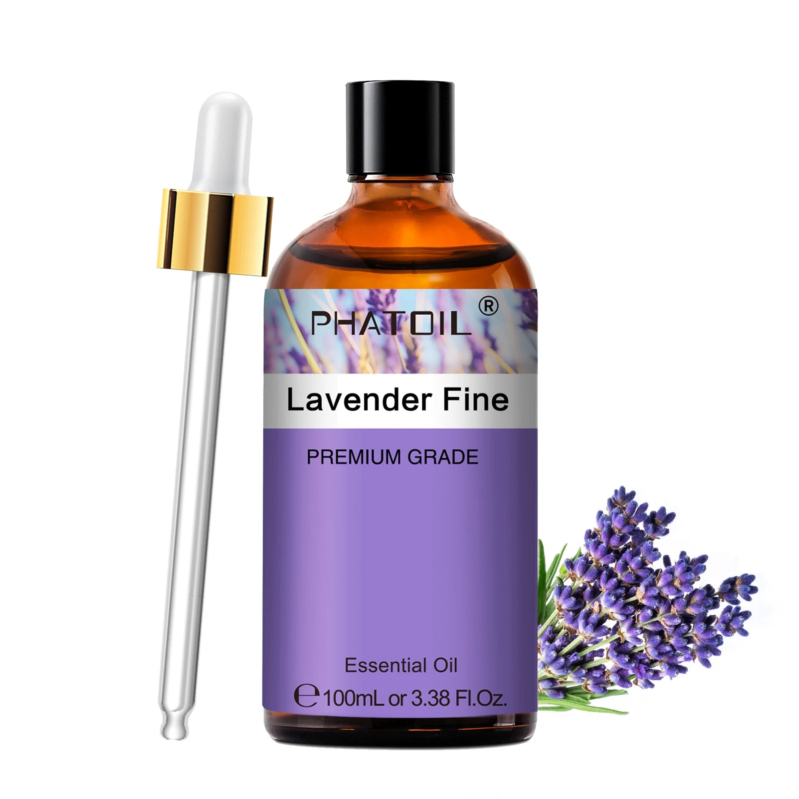 PHATOIL 2pcs/1pcs Lavender Aromatherapy Essential Oil For Diffuser,Candle Making-100ml Eucalyptus Jasmine Vanilla Cinnamon Oils