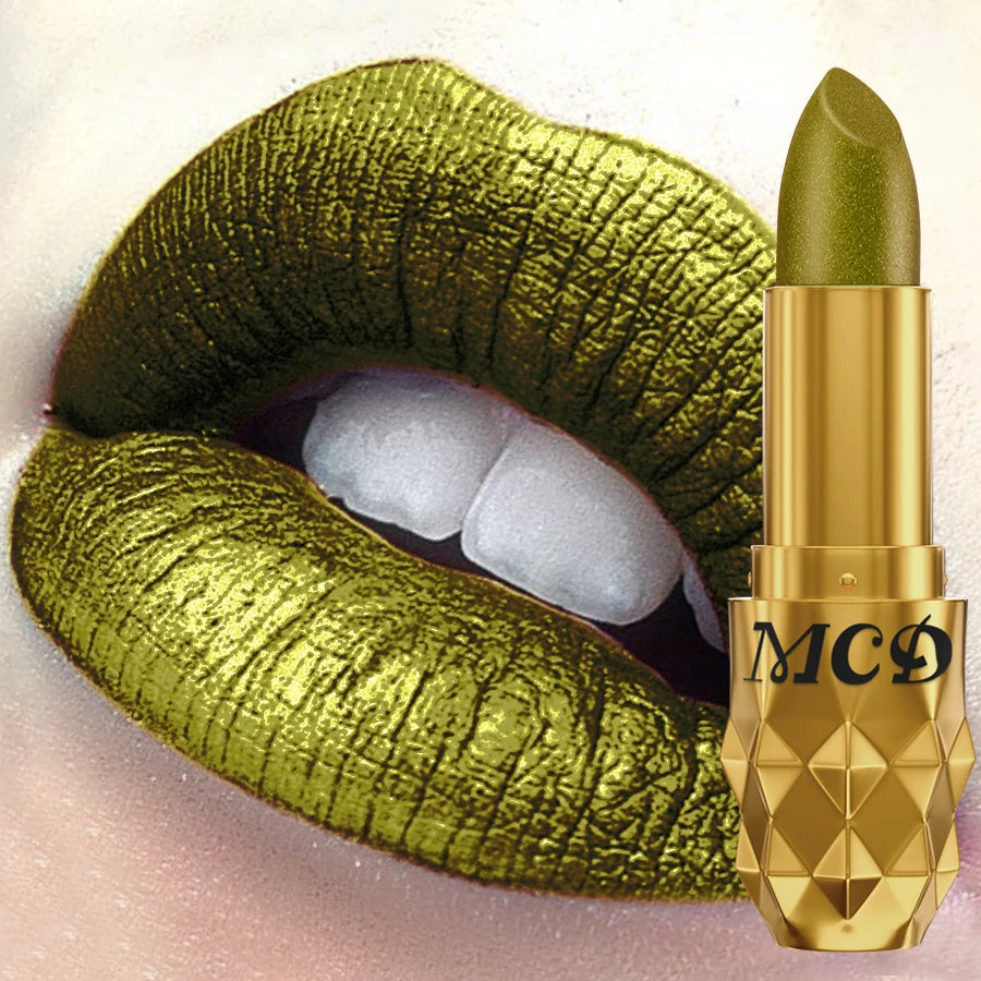 Smoky Green Lipstick Pen Waterproof Glitter Shimmer for Lip Korean Makeup Gifts Cosmetics Lip Tint for Women Lip Glaze Beauty