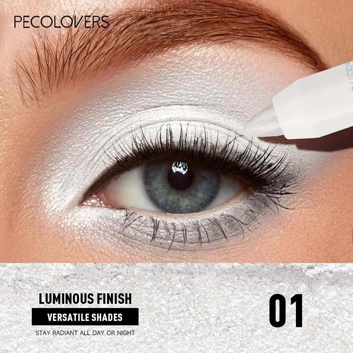 1PC Waterproof Glitter Eyeshadow Helight Pen, Natural Look, Long Lasting Eyeshadow Pencil Highlighter Stick Eyes Makeup Tools