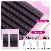 New Arrival U Shape YY Eyelashes Extensions 3DW U5DW Lashes Extension Premade Volume Fans False Eyelashes U Shape W Bloom Lashes