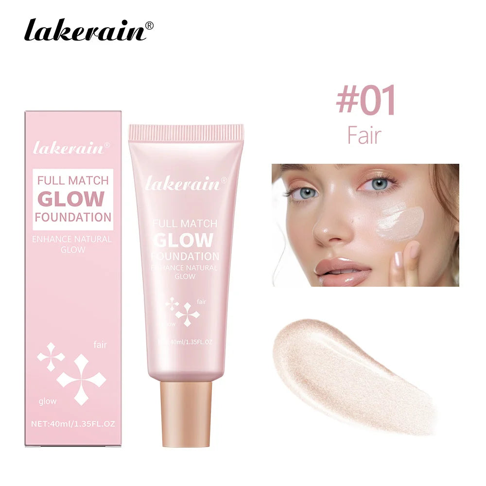 Glow Liquid Foundation Facial Bare Makeup Ultra Light Liquid Foundation Concealer Long Lasting Makeup And ContOuring Highlighter