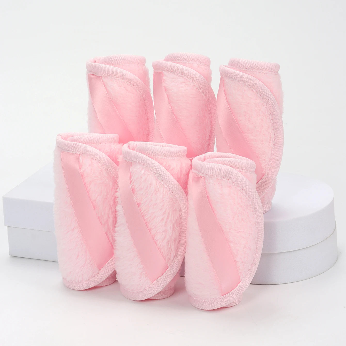 1020 Long Bandage Cleaning Wipes 6Pcs, Machine Washable, Reusable Makeup Remover Tools, Suitable for All Skin Types