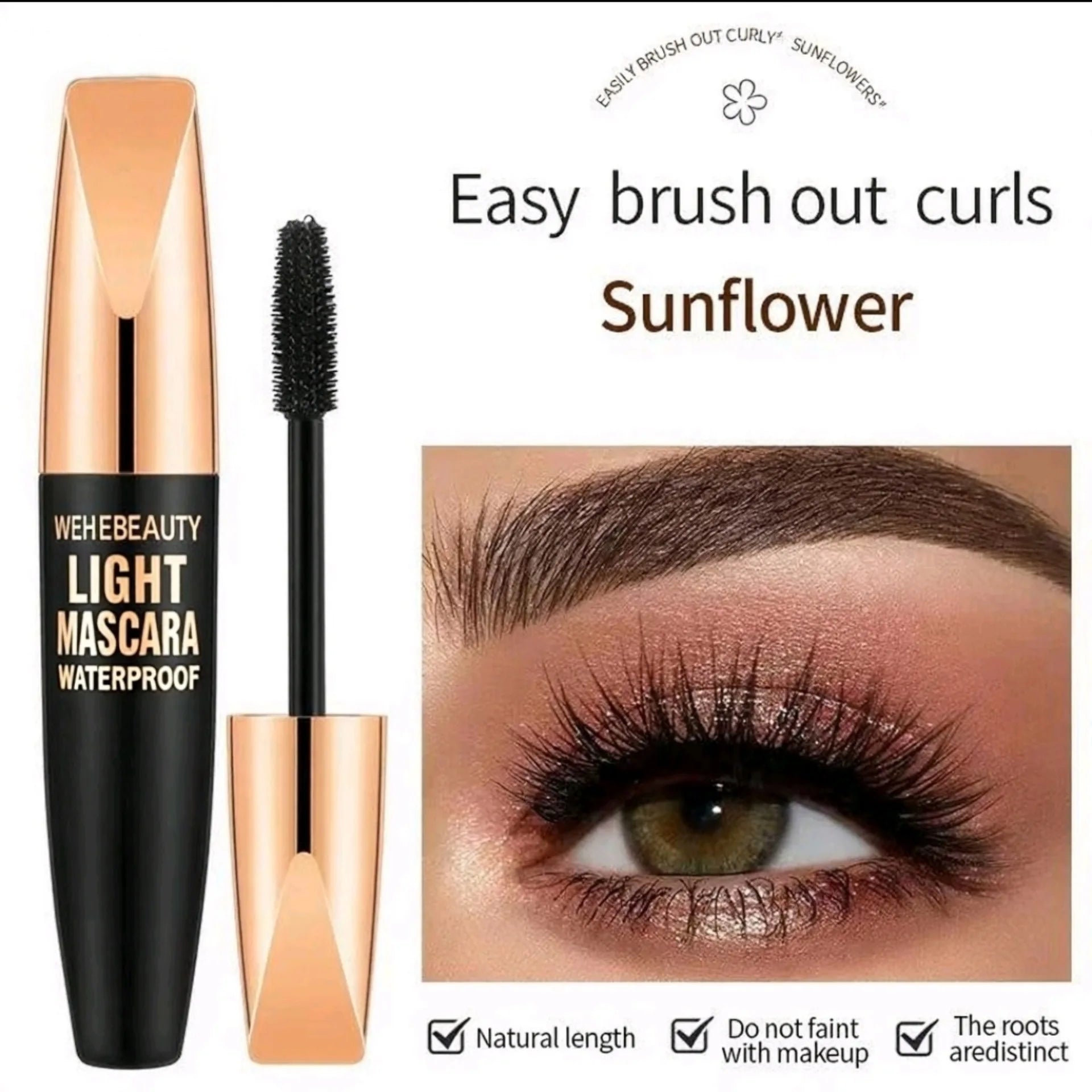 5D Eye Black Mascara Waterproof Lengthens Eyelashes Extension Silk Fiber Mascare Eye Makeup for Women Cosmetic Korean Make up