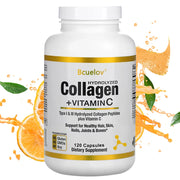 Hydrolyzed Collagen Capsules - Hair, Skin, and Nail Support Supplement, Promotes Joint and Bone Health, Types I and III Collagen