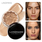 Full Coverage Liquid Concealer Waterproof Foundation Makeup Base Long Lasting Cream for Dark Circles Acne Natural Matte