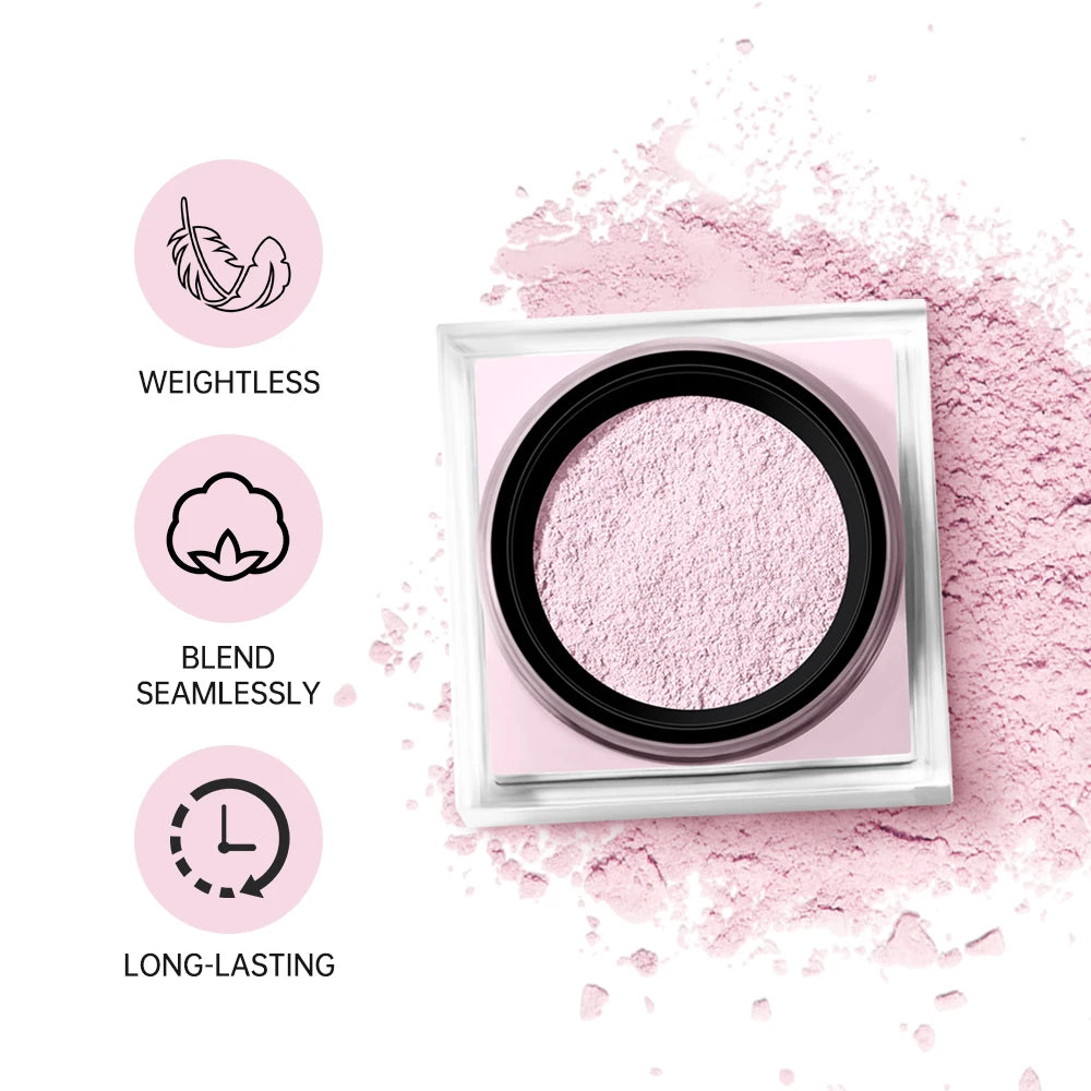 Loose Baking and Setting Powder Easy Bake Matte Finish Oil Control Blurring Effect Long Lasting Waterproof Cosmetics
