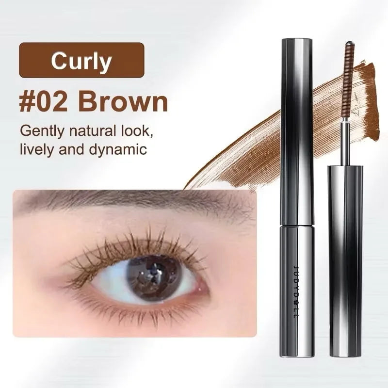 Judydoll 3D Curling Eyelash Iron Mascara, Black & Brown, Curling & Lengthening, Long-Lasting Formula, Waterproof, Smudge-Proof