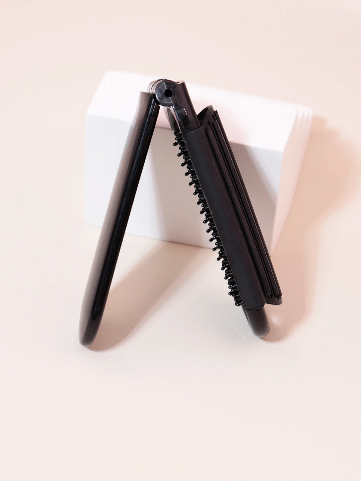 1pc portable mini foldable anti-static massage mirror hair comb travel girl with mirror foldable comb Special for real hair wigs