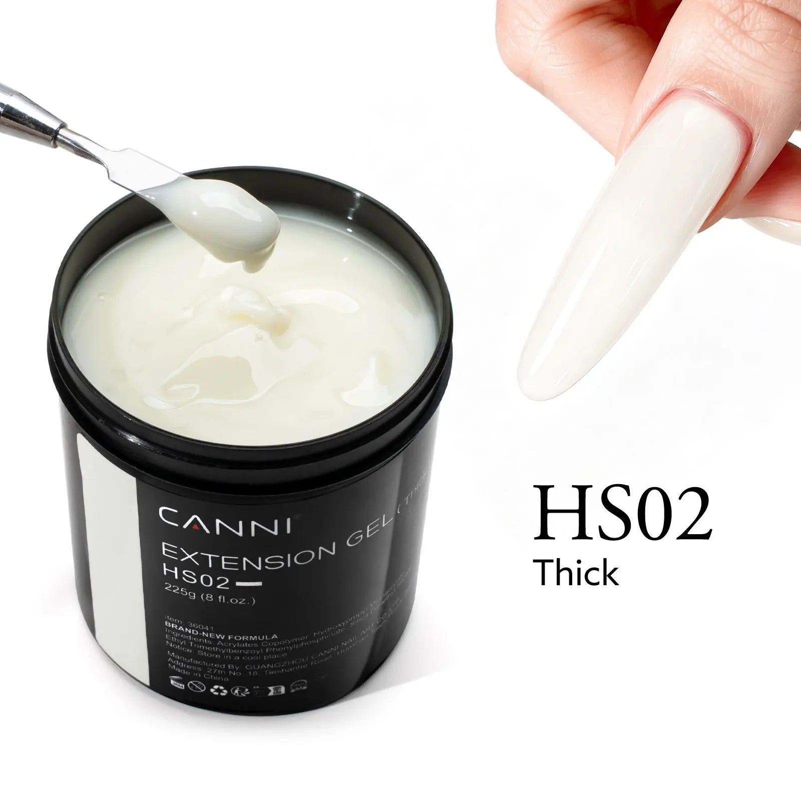8 Oz TPO FREE CANNI Extension Builder Nail Gel Soak Off LED UV Gel Camouflage Jelly Color Long Lasting Super Glossy Gum Gel