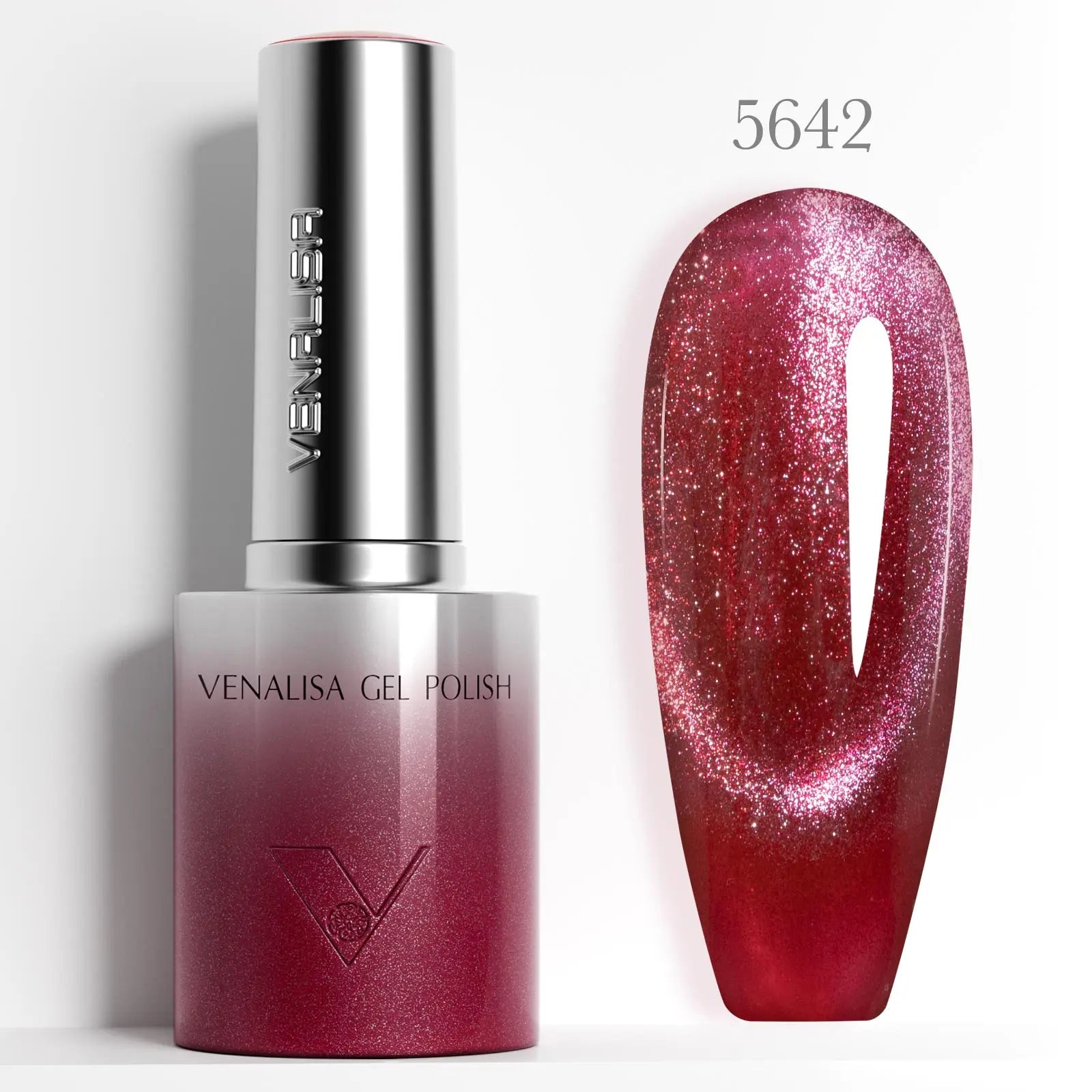 Venalisa 10ml Hema & TPO Free Ultra Cat Eye Effect Nail Gel Polish Soak Off UV LED Long Wear Sparkle Bling Gel Varnish