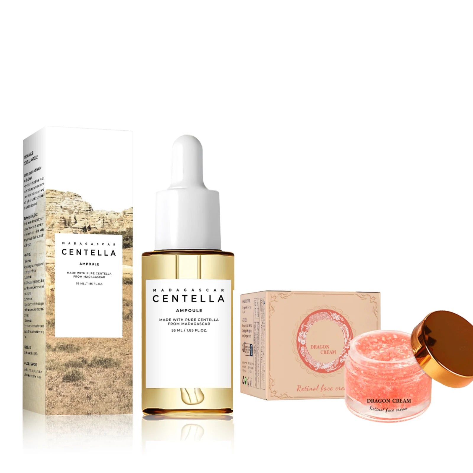 Madagascar Skin Tone Perfector Brightening Ampoule 55ml - Centella & Niacinamide Serum Hydrates, Soothes & Enhances Radiance.