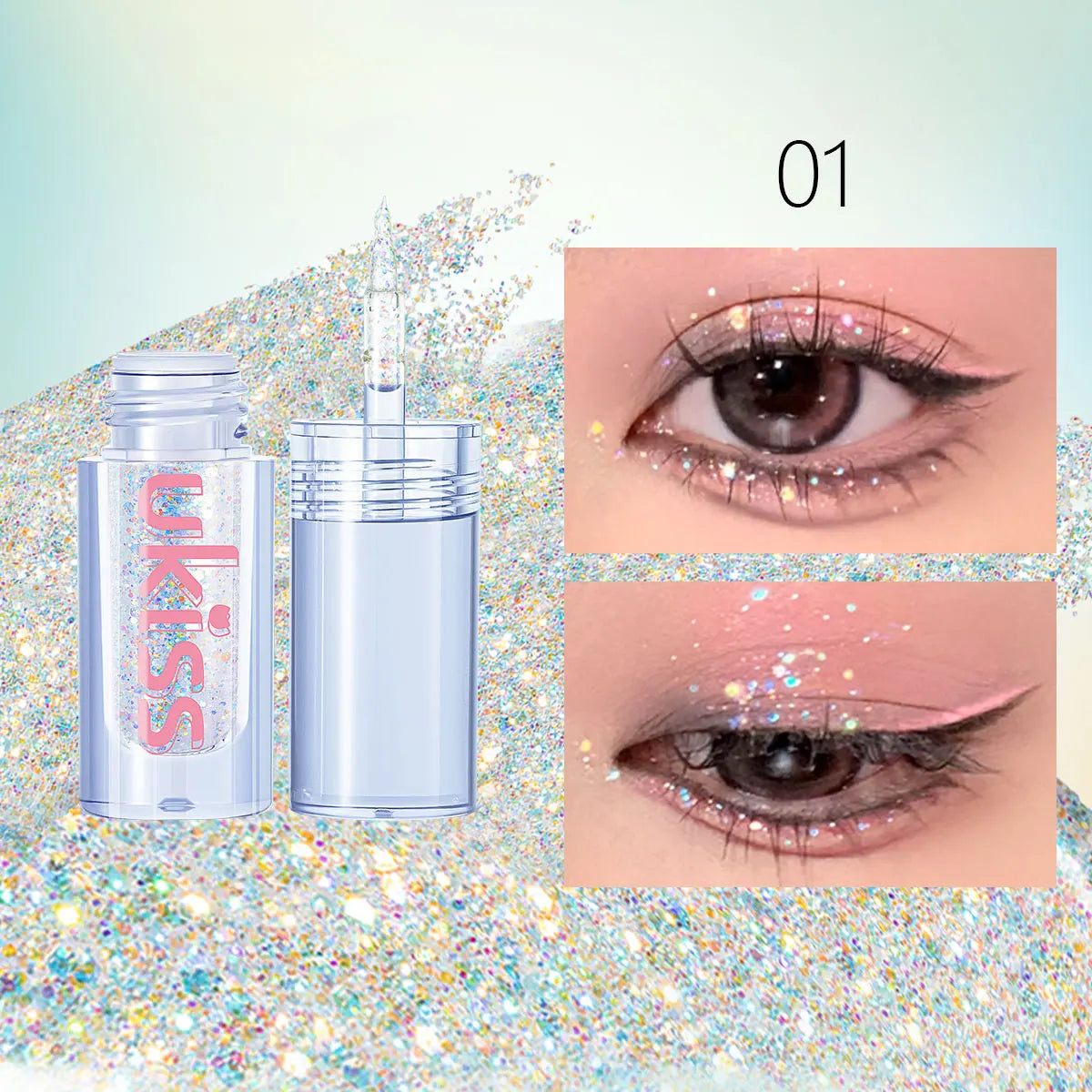 [ClearanceSale] UKISS  Emotion Dreamer Liquid Eyeshadow-6 Series,Shimmer Eyeshadow,Liquid Shimmer Texture,Luxury Makeup