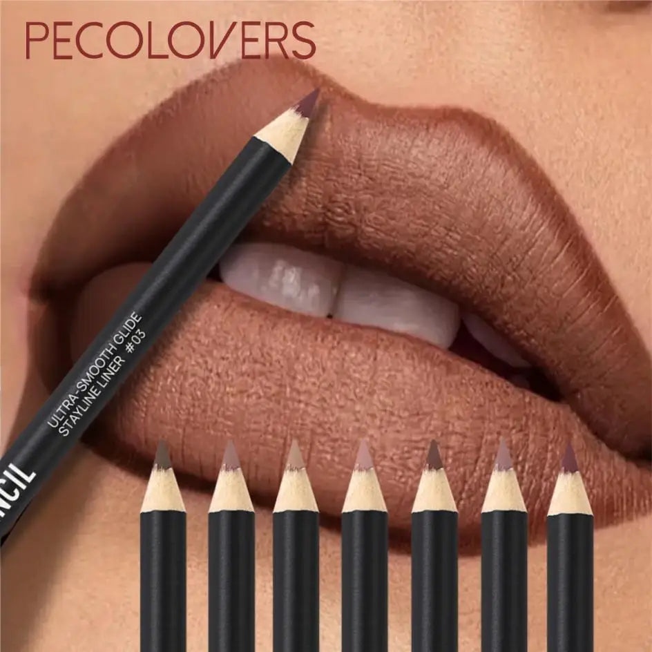 Long-Lasting Matte Lip Liner,Sweat-Resistant Smudge-Free,  Durable & , Smooth Lipliner,For Makeup Newbies & Enthusiasts