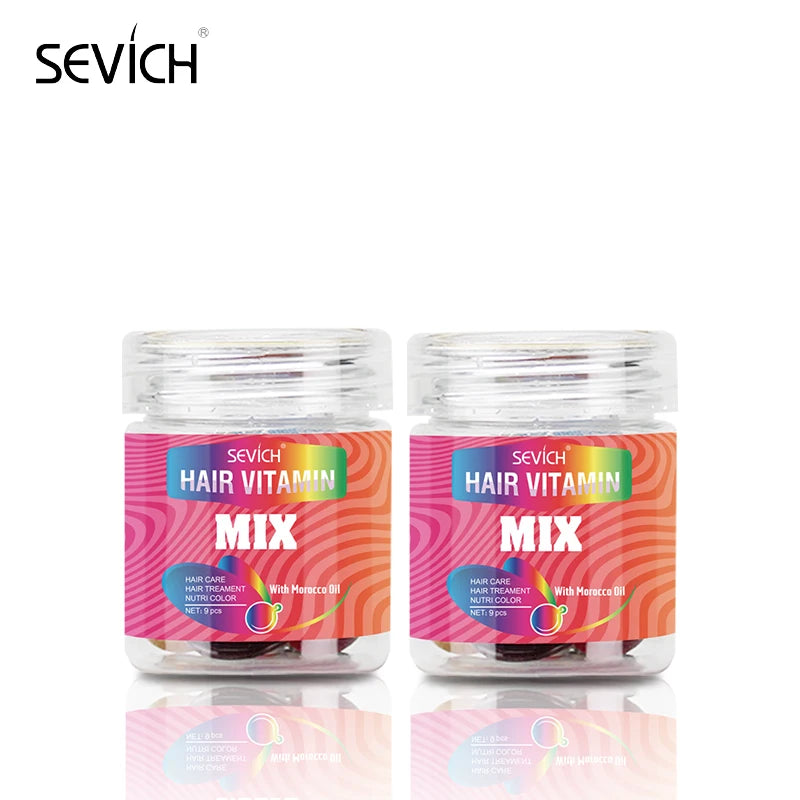 Sevich Hair Vitamin Capsule Keratin Oil Repairs Damaged Hair Anti Hair Loss Moroccan Oil Smoothing Hair Essence Mix Hair Capsule