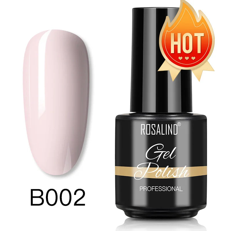 ROSALIND Gel Nail Polish Matte Base Top Coat For Soak Off Gel Polish UV LED Gel Semi Permanent Varnishes Design Nail Art