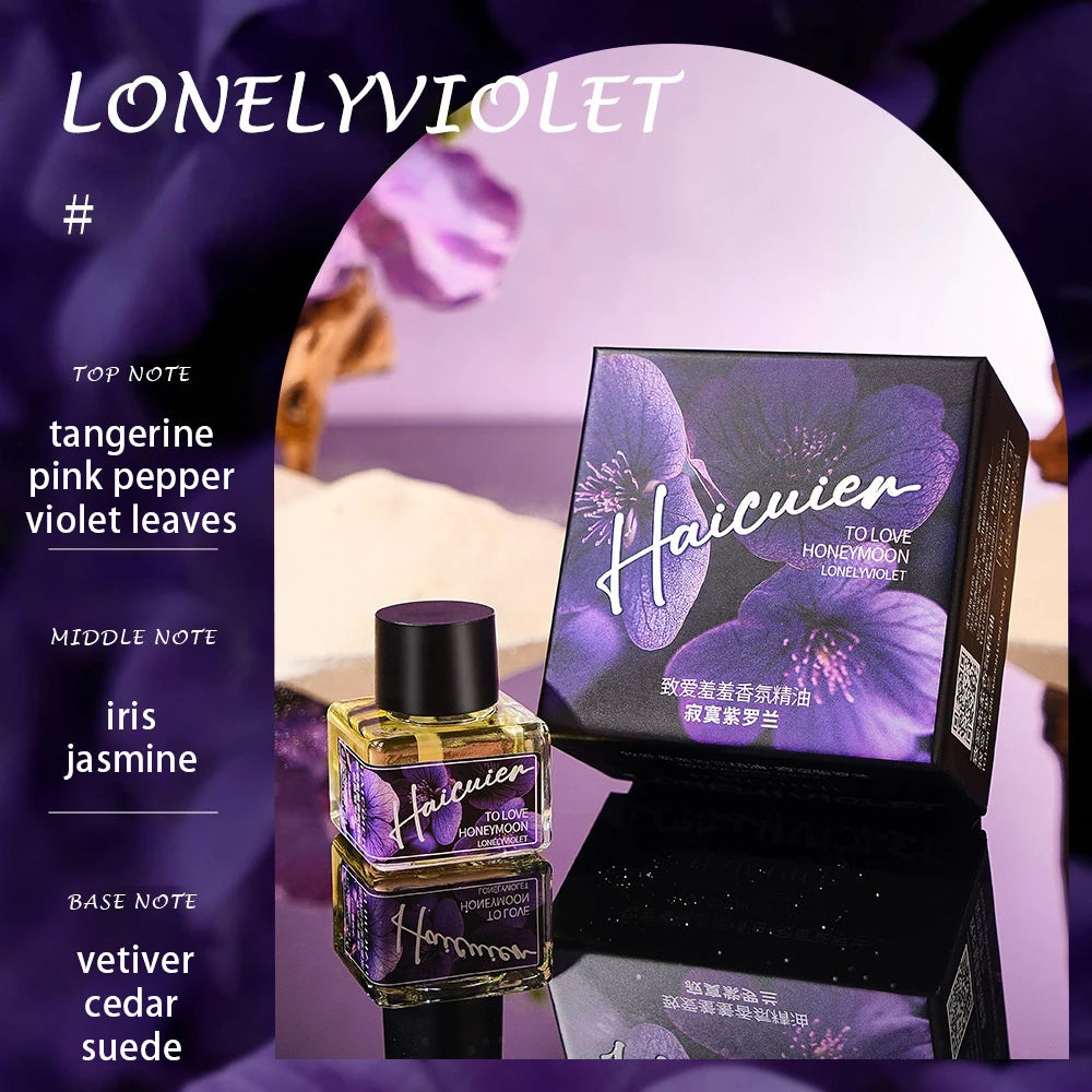 Love Pheromone Essential Oil Plant-based Perfume Oil For Women Blushing Lasting Fragrance Cherry Blossom Violet Rose & Jasmine