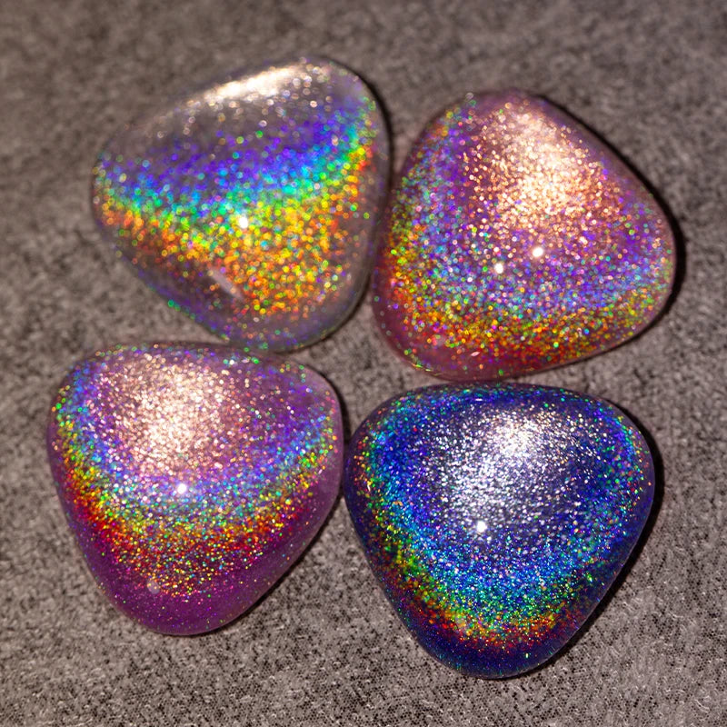AWStorG Intense Rainbow Cat Eye Gel 5ml Holographic Laser Magnetic Nail Gel Soak Off UV LED Gel Polish Shiny Rainbow Manicur