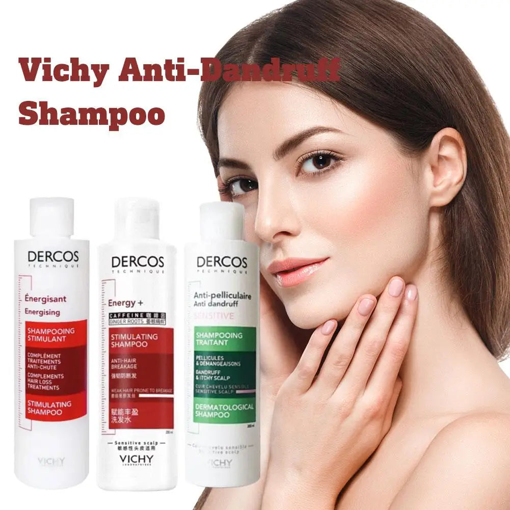 DERCOS Green Anti Itch Shampoo Oil Control Purifying Deep Cleansing Soothing Refreshing Fluffy Damaged Scalp Hair Repair Shampoo