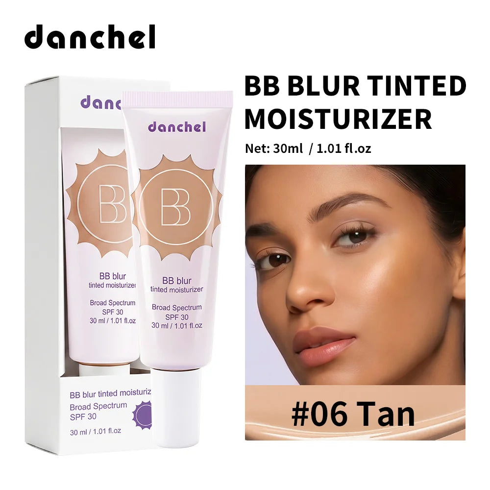 Matte Tinted Moisturizer BB Cream Long-Lasting Smooth Foundation Base Medium Coverage Blur Pores Even Skin Tone Non-greasy Makeu