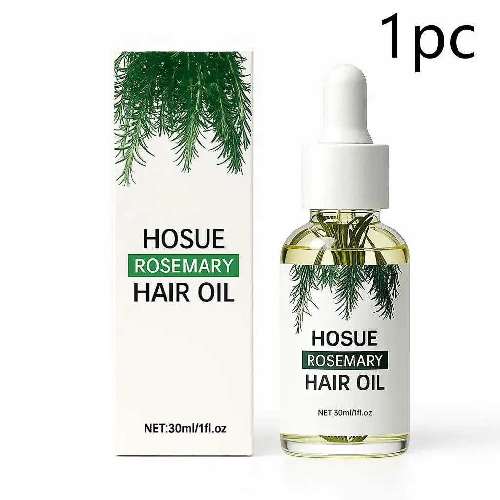 Rosemary Essential Oil Hair Serum Scalp Treatment Enriched for Thicker Hair Glowing Frizz Control Hair Growth Shine Nourishing