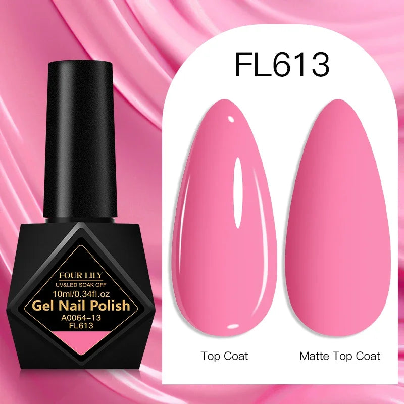 10ml Gel Nail Polish 162 Colors Nail Supplies Vernis Semi Permanent Nail Art Manicure Soak Off LED UV Gel Nail Varnishes Summer