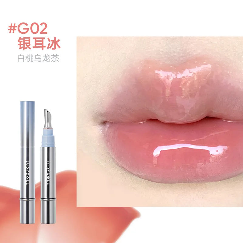 Judydoll Ice Diamond Essence Lip Tint Mirror Water Light Lip Gloss Fading Lip Lines Lipstick Moisturizer Lip Plumping Makeup
