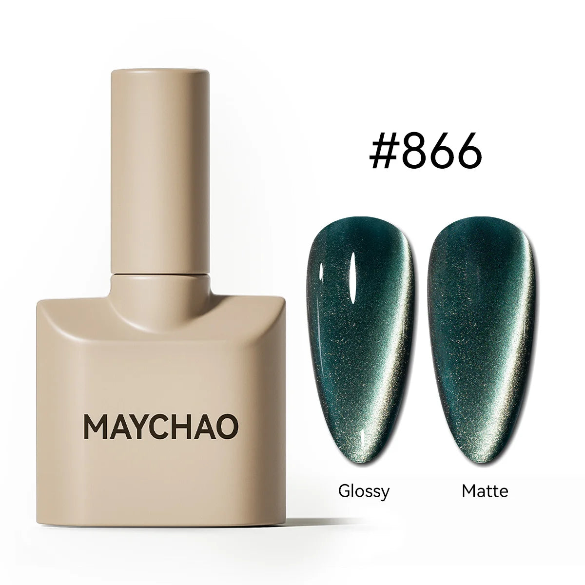 MAYCHAO 5 In 1 Cat Eye Gel Polish Magnetic Cat Nail Gel One-step Gel Polish Nail Art Varnish Multi-use Nail Polish UV LED Gel