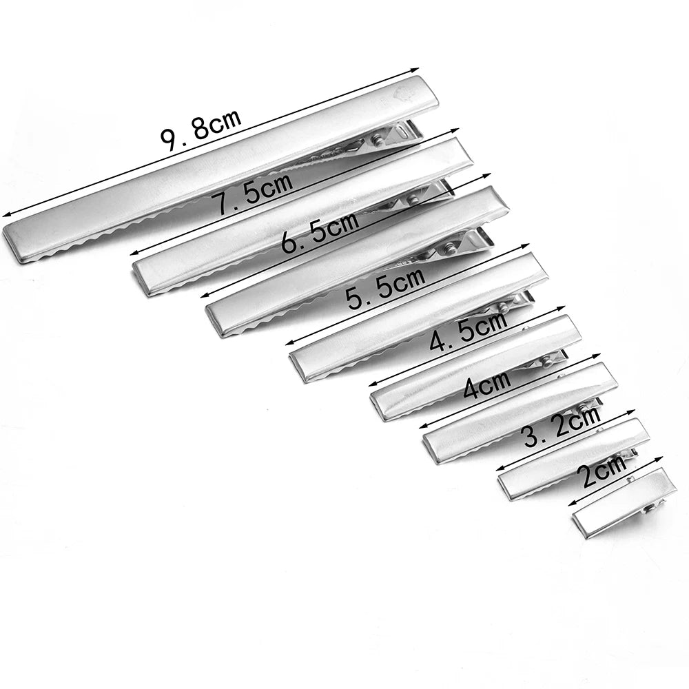20-50pcs Metal Hair Clips Alligator Clips Hairpins Barrettes For DIY Jewelry Ornament Girls Women Hair Styling Tools Accessories