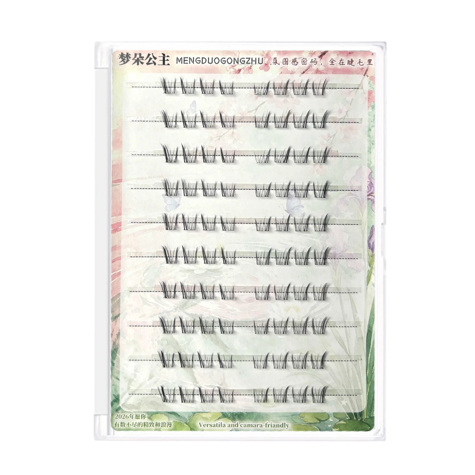 Natural Soft Lower False Eyelashes Transparent Band Cat Style Under Lashes Extensions for Wedding Party Work Cosplay Makeup