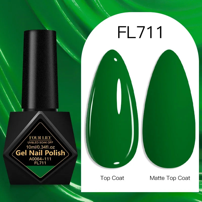 10ml Gel Nail Polish 162 Colors Nail Supplies Vernis Semi Permanent Nail Art Manicure Soak Off LED UV Gel Nail Varnishes Summer