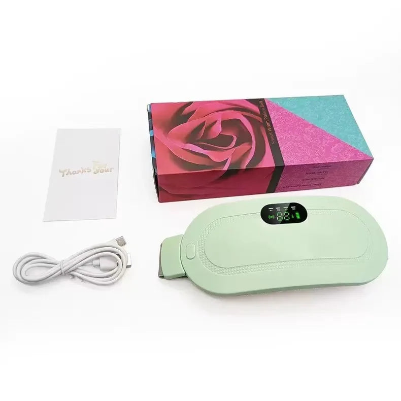 Smart Warm Abdomen Massage Belt Electric Intelligent Waist Massager for Menstrual Cramps Relief Muscle Relaxation